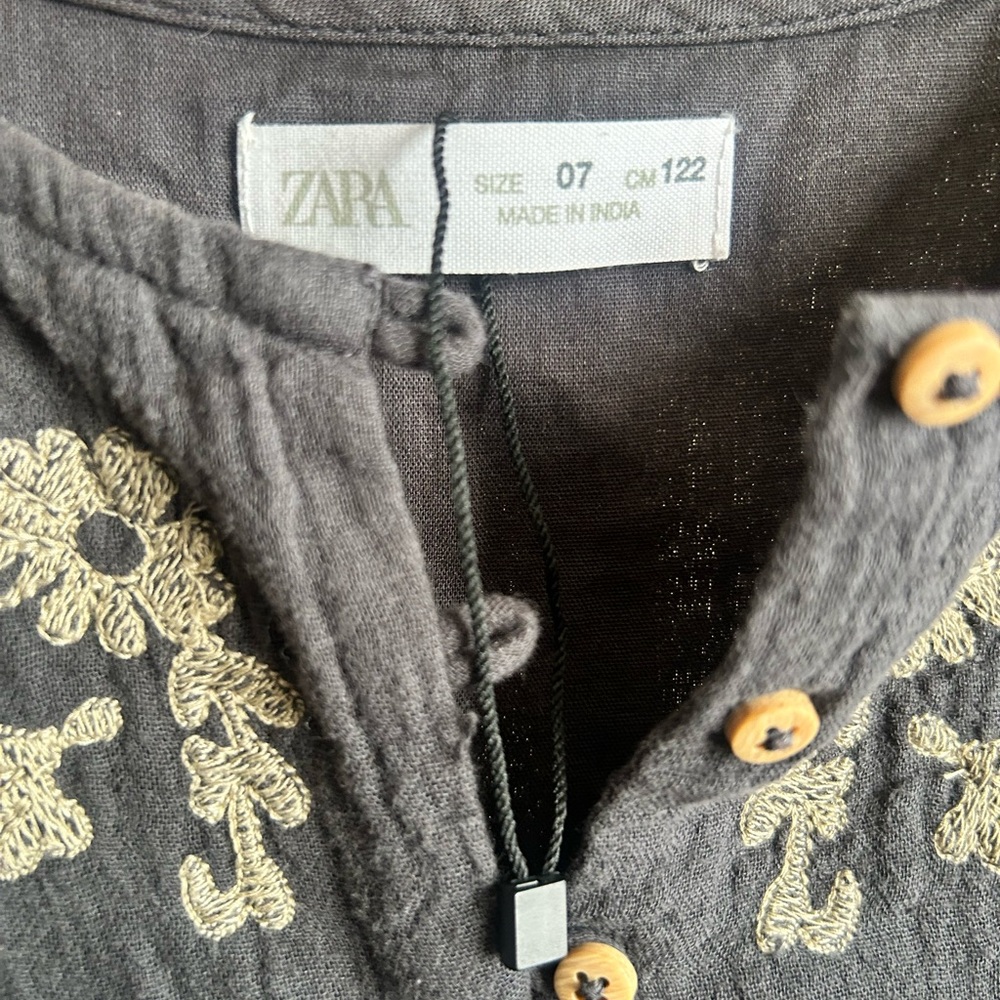 Zara girls floral embroidered dress NWOT - new - Picture 7 of 8